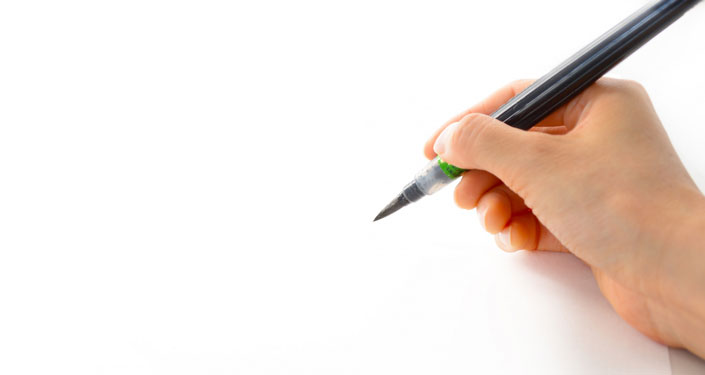 表書きは筆もしくは筆ペンで書く