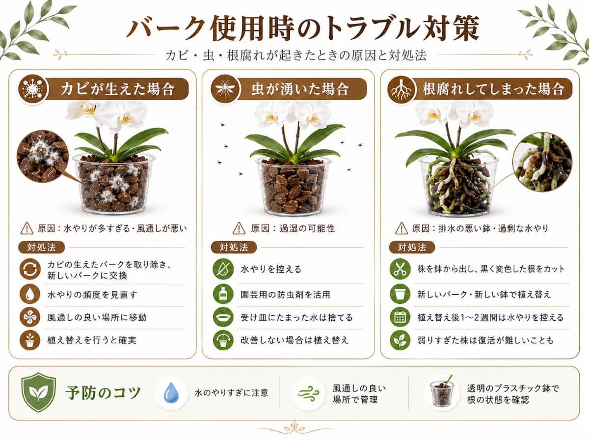 バーク使用時のトラブル対策